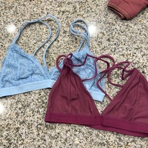 set of 2 cotton on bralettes